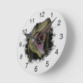 Tyrannosaurus Hole Dinosaur Runde Wanduhr (Winkel)