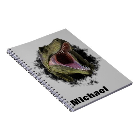 Tyrannosaurus Hole Personalisiert Dinosaurier Notizblock (Rechte Seite)