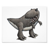 Tyrannosaurus-Illustration Fotodruck (Vorne)