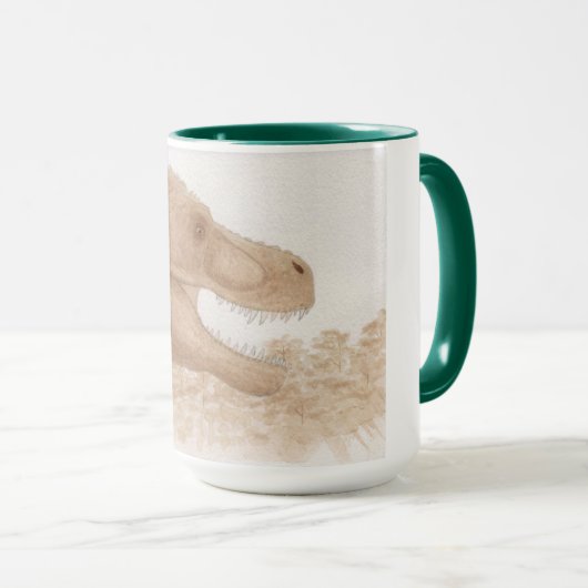 Tyrannosaurus Jumbo-Kaffeemaschine Tasse (VorderseiteRechts)