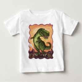 Tyrannosaurus-Kunst-Spitzen Baby T-shirt