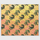 Tyrannosaurus-Muster Geschenkpapier (Flach)