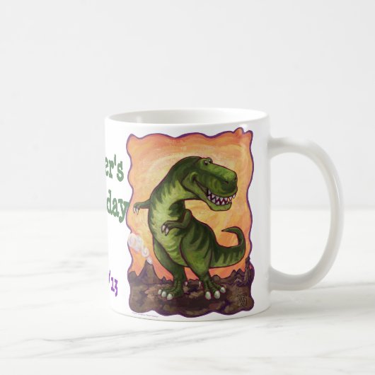 Tyrannosaurus-Party Kaffeetasse (Rechts)