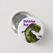 Tyrannosaurus-Party-Mitte Button (Vorne & Hinten)