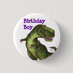 Tyrannosaurus-Party-Mitte Button