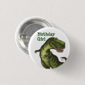 Tyrannosaurus-Party-Mitte Button (Vorne & Hinten)