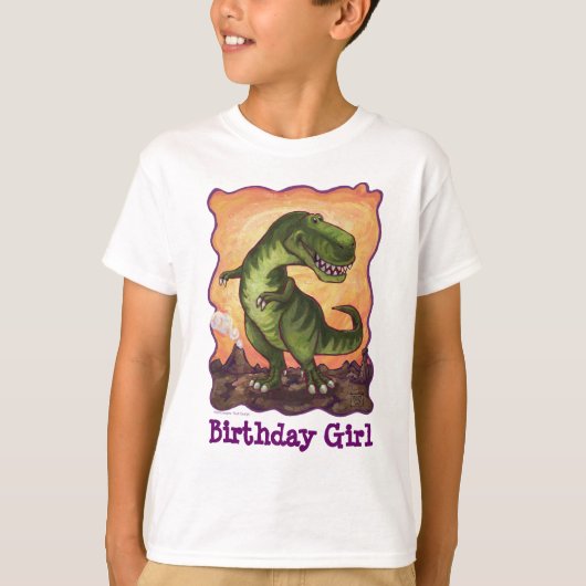 Tyrannosaurus-Party-Mitte T-Shirt (Vorderseite)