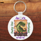 Tyrannosaurus-Party Schlüsselanhänger (Vorderseite)