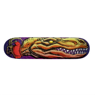 Tyrannosaurus-Plattform-Skateboard (goldene Skateboard