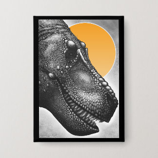 Tyrannosaurus-Porträt-Button Button