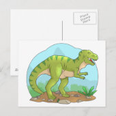 Tyrannosaurus Postkarte (Vorne/Hinten)