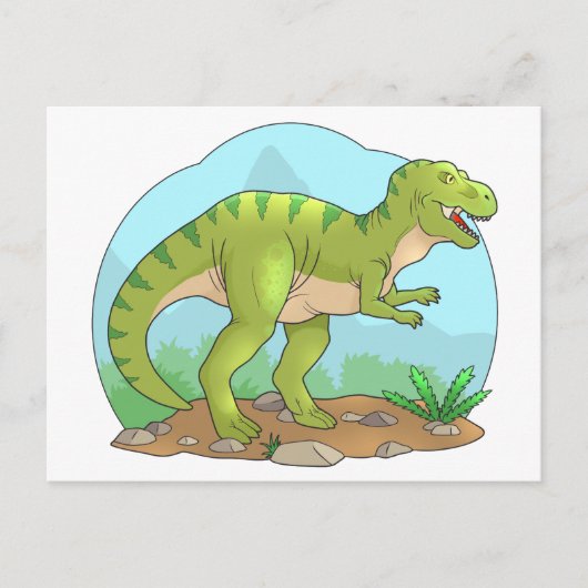 Tyrannosaurus Postkarte (Vorderseite)