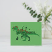 Tyrannosaurus Postkarte (Stehend Vorderseite)