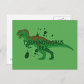 Tyrannosaurus Postkarte (Vorne/Hinten)