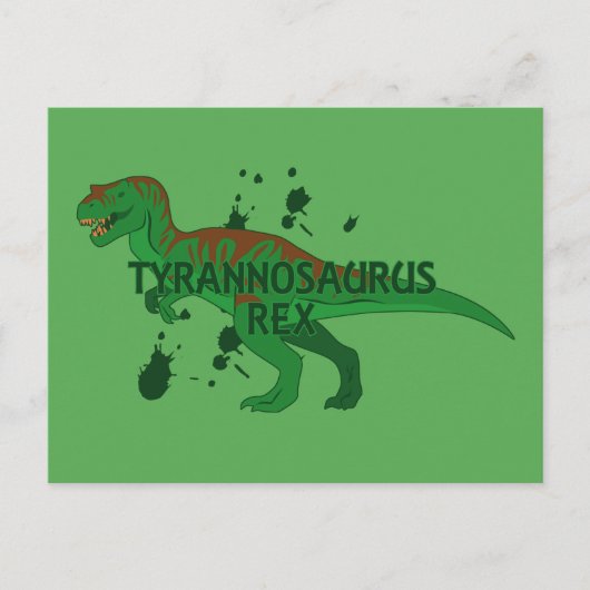 Tyrannosaurus Postkarte (Vorderseite)