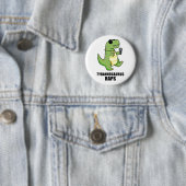 Tyrannosaurus Rap T-Rex Music Pun Button Button (Beispiel)