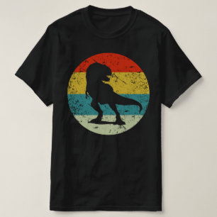 Tyrannosaurus Retro Vintage Silhouette 70er T-Shirt
