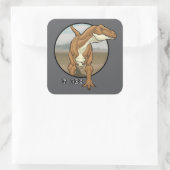 Tyrannosaurus Rex #1 Quadratischer Aufkleber (Tasche)