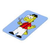 Tyrannosaurus Rex Barber mit Scheren. Magnet (Linke Seite)