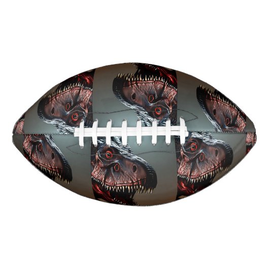 Tyrannosaurus Rex Beängstigendes Gesicht, Fußball Football (Vorderseite)