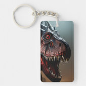 Tyrannosaurus Rex Beängstigendes Gesicht, Keyring Schlüsselanhänger (Vorderseite)