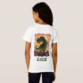 Tyrannosaurus Rex Birthday Girl T - Shirt (Schwarz voll)