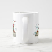 Tyrannosaurus Rex Boss sitzt an einem Schreibtisch Jumbo-Tasse (Rückseite)