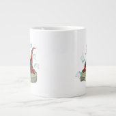 Tyrannosaurus Rex Boss sitzt an einem Schreibtisch Jumbo-Tasse (Vorderseite)