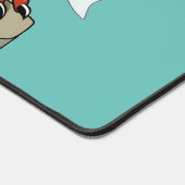 Tyrannosaurus Rex Boss sitzt an einem Schreibtisch Schreibtischunterlage (Ecke)