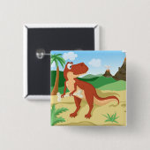 Tyrannosaurus Rex Button (Vorne & Hinten)