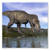 Tyrannosaurus rex dinosaur - 3D rendern Fotodruck (Vorne)
