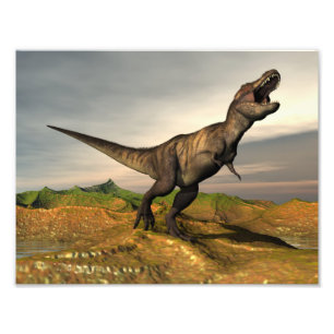 Tyrannosaurus rex dinosaur - 3D rendern Fotodruck