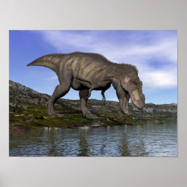 Tyrannosaurus rex dinosaur - 3D rendern Poster