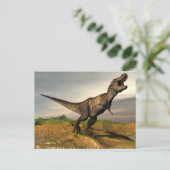 Tyrannosaurus rex dinosaur - 3D rendern Postkarte (Stehend Vorderseite)