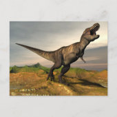 Tyrannosaurus rex dinosaur - 3D rendern Postkarte (Vorderseite)