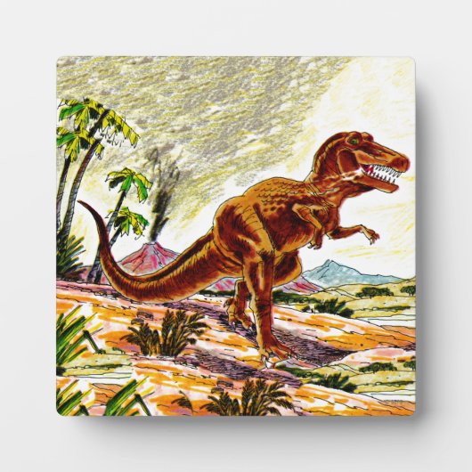 Tyrannosaurus Rex Dinosaur Fotoplatte (Vorderseite)