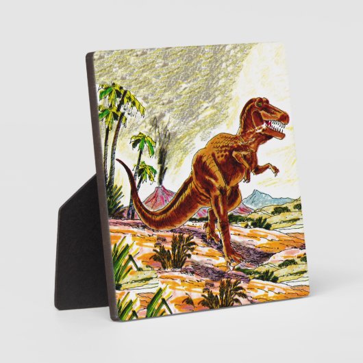 Tyrannosaurus Rex Dinosaur Fotoplatte (Vorderseite)