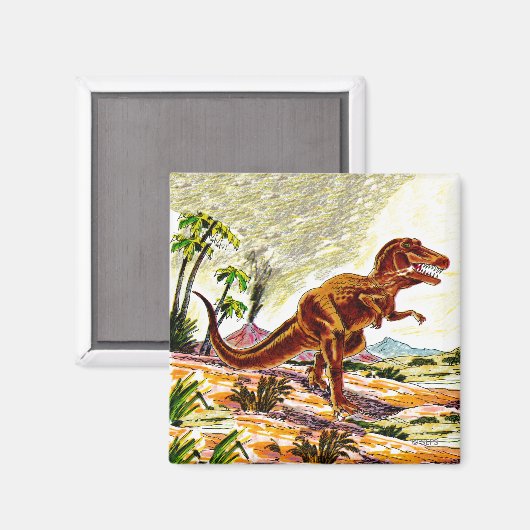 Tyrannosaurus Rex Dinosaur Magnet (Vorderseite/Rückseite)