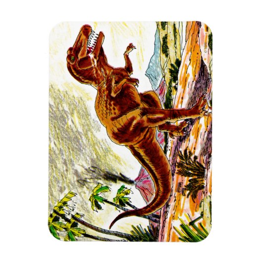 Tyrannosaurus Rex Dinosaur Magnet (Vertikal)