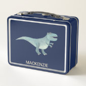 Tyrannosaurus Rex Dinosaur Personalized Metall Brotdose (Rückseite)