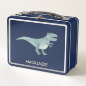Tyrannosaurus Rex Dinosaur Personalized Metall Brotdose (Vorderseite)