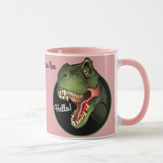 Tyrannosaurus Rex Dinosaur-Tasse Tasse (Rechts)