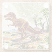 Tyrannosaurus Rex Dinosaurier Glasuntersetzer (Rückseite)