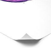 Tyrannosaurus Rex Dinosaurier mit Einhornhorn Poster (Ecke)