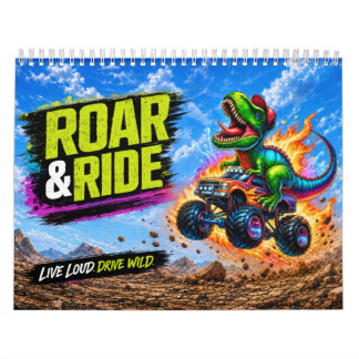 Tyrannosaurus Rex Dinosaurier & Monstertruck  Kalender