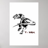 Tyrannosaurus rex Dinosaurier Poster (Vorne)