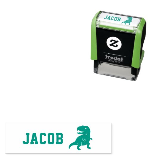 Tyrannosaurus Rex Dinosaurier Silhouette Kinder Na Permastempel (Beispiel)