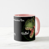 Tyrannosaurus Rex Dinosaurier Tasse (VorderseiteRechts)
