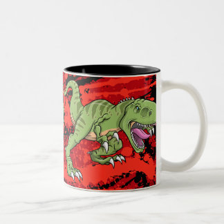 Tyrannosaurus Rex Dinosaurier-Tasse Zweifarbige Tasse