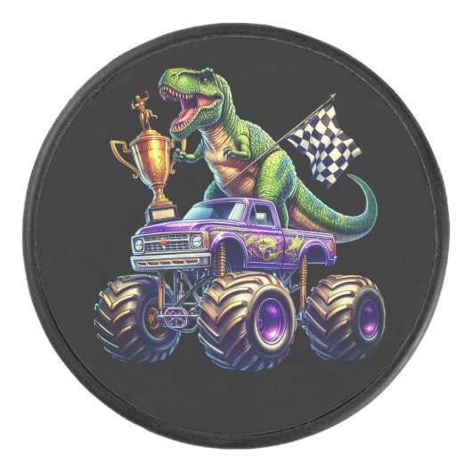 Tyrannosaurus Rex Eishockey Puck (Vorderseite)